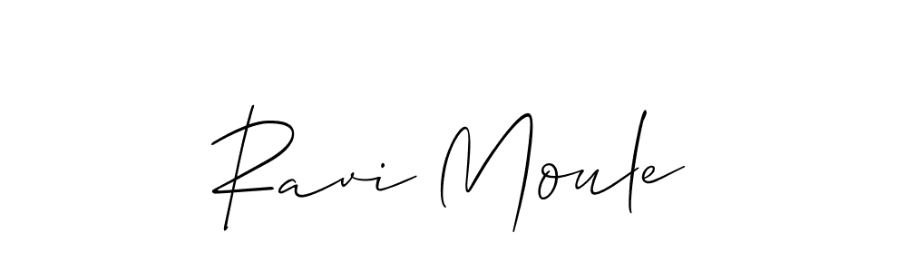 Make a beautiful signature design for name Ravi Moule. With this signature (Allison_Script) style, you can create a handwritten signature for free. Ravi Moule signature style 2 images and pictures png