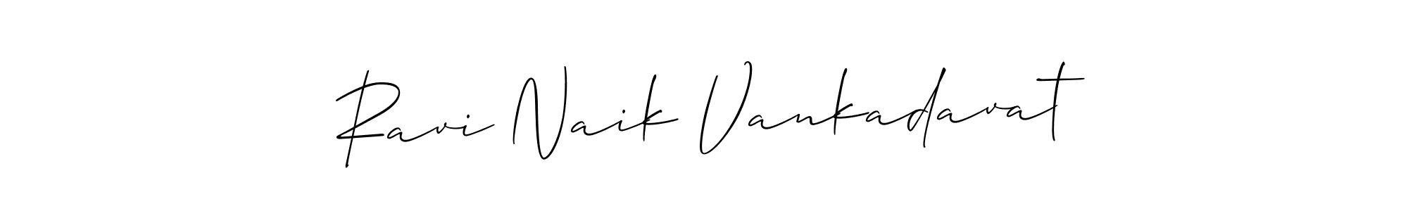 The best way (Allison_Script) to make a short signature is to pick only two or three words in your name. The name Ravi Naik Vankadavat include a total of six letters. For converting this name. Ravi Naik Vankadavat signature style 2 images and pictures png