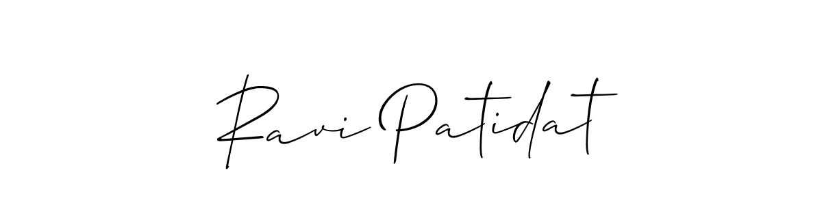 How to Draw Ravi Patidat signature style? Allison_Script is a latest design signature styles for name Ravi Patidat. Ravi Patidat signature style 2 images and pictures png