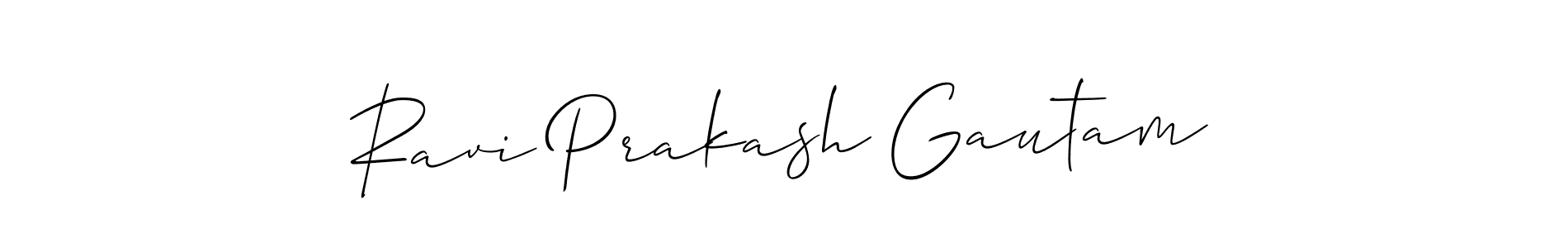Also we have Ravi Prakash Gautam name is the best signature style. Create professional handwritten signature collection using Allison_Script autograph style. Ravi Prakash Gautam signature style 2 images and pictures png