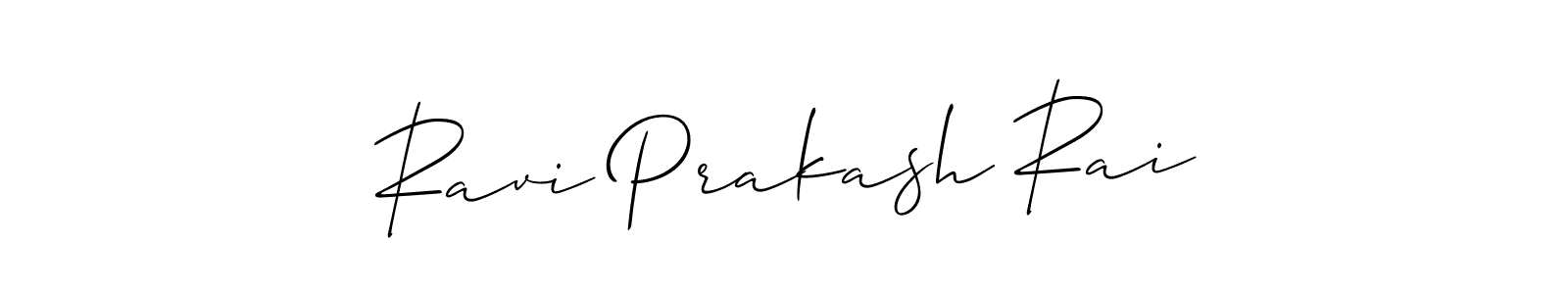 It looks lik you need a new signature style for name Ravi Prakash Rai. Design unique handwritten (Allison_Script) signature with our free signature maker in just a few clicks. Ravi Prakash Rai signature style 2 images and pictures png