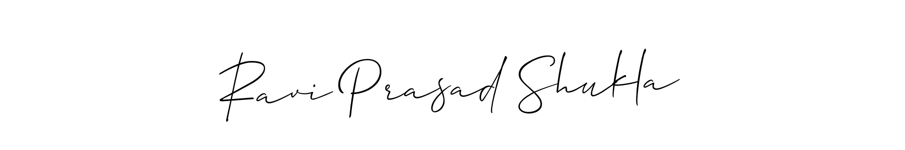 It looks lik you need a new signature style for name Ravi Prasad Shukla. Design unique handwritten (Allison_Script) signature with our free signature maker in just a few clicks. Ravi Prasad Shukla signature style 2 images and pictures png