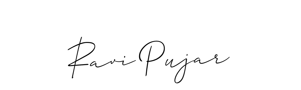 You can use this online signature creator to create a handwritten signature for the name Ravi Pujar. This is the best online autograph maker. Ravi Pujar signature style 2 images and pictures png