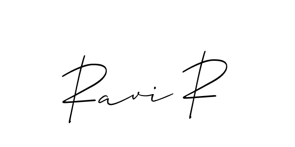 Best and Professional Signature Style for Ravi R. Allison_Script Best Signature Style Collection. Ravi R signature style 2 images and pictures png