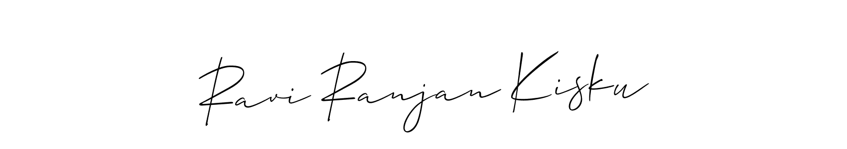 You should practise on your own different ways (Allison_Script) to write your name (Ravi Ranjan Kisku) in signature. don't let someone else do it for you. Ravi Ranjan Kisku signature style 2 images and pictures png