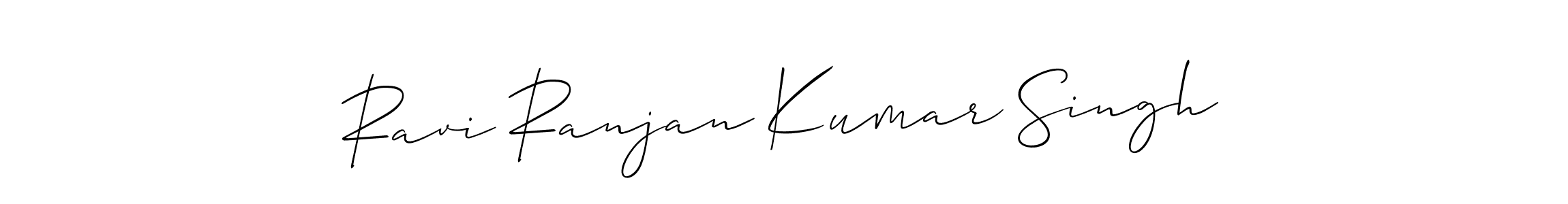 Create a beautiful signature design for name Ravi Ranjan Kumar Singh. With this signature (Allison_Script) fonts, you can make a handwritten signature for free. Ravi Ranjan Kumar Singh signature style 2 images and pictures png