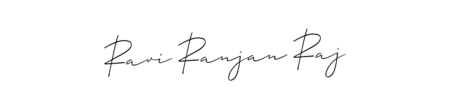 You should practise on your own different ways (Allison_Script) to write your name (Ravi Ranjan Raj) in signature. don't let someone else do it for you. Ravi Ranjan Raj signature style 2 images and pictures png