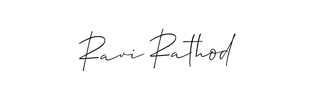 Make a beautiful signature design for name Ravi Rathod. With this signature (Allison_Script) style, you can create a handwritten signature for free. Ravi Rathod signature style 2 images and pictures png