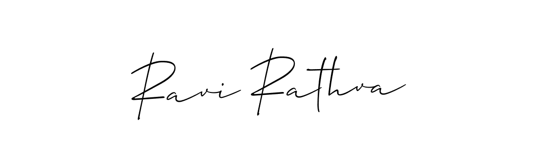 It looks lik you need a new signature style for name Ravi Rathva. Design unique handwritten (Allison_Script) signature with our free signature maker in just a few clicks. Ravi Rathva signature style 2 images and pictures png