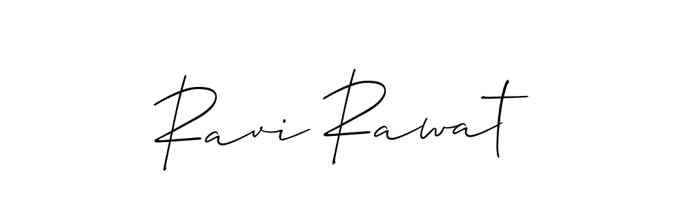 Use a signature maker to create a handwritten signature online. With this signature software, you can design (Allison_Script) your own signature for name Ravi Rawat. Ravi Rawat signature style 2 images and pictures png