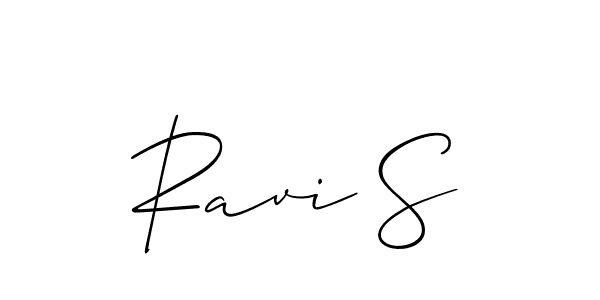 You should practise on your own different ways (Allison_Script) to write your name (Ravi S) in signature. don't let someone else do it for you. Ravi S signature style 2 images and pictures png