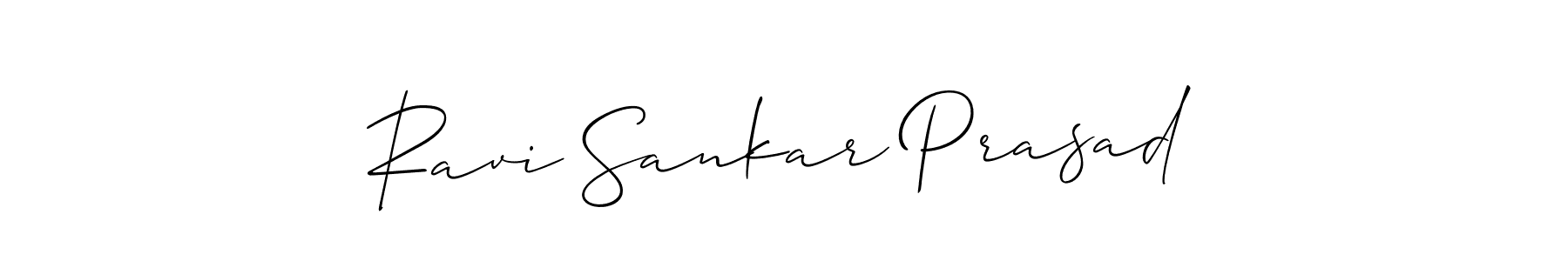 Create a beautiful signature design for name Ravi Sankar Prasad. With this signature (Allison_Script) fonts, you can make a handwritten signature for free. Ravi Sankar Prasad signature style 2 images and pictures png