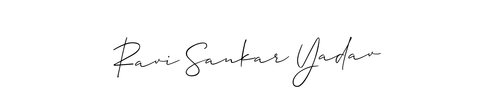 How to make Ravi Sankar Yadav signature? Allison_Script is a professional autograph style. Create handwritten signature for Ravi Sankar Yadav name. Ravi Sankar Yadav signature style 2 images and pictures png