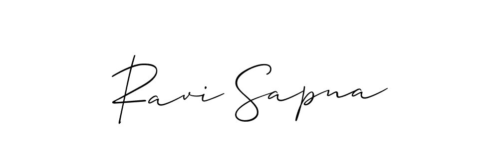 Best and Professional Signature Style for Ravi Sapna. Allison_Script Best Signature Style Collection. Ravi Sapna signature style 2 images and pictures png