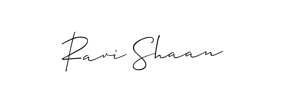 How to make Ravi Shaan signature? Allison_Script is a professional autograph style. Create handwritten signature for Ravi Shaan name. Ravi Shaan signature style 2 images and pictures png