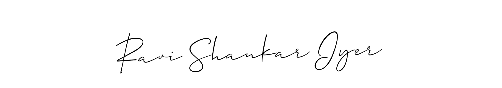 Make a beautiful signature design for name Ravi Shankar Iyer. Use this online signature maker to create a handwritten signature for free. Ravi Shankar Iyer signature style 2 images and pictures png