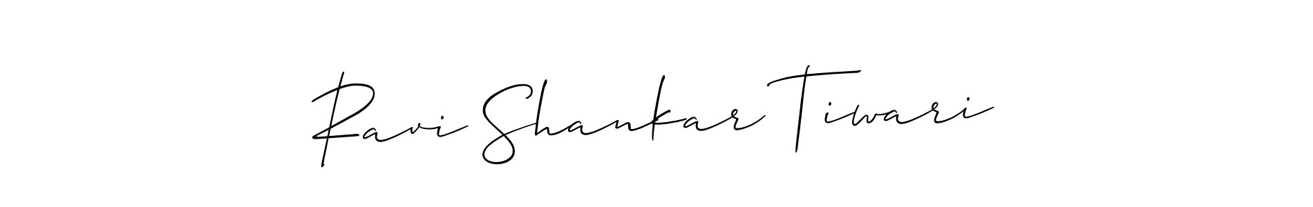 How to make Ravi Shankar Tiwari name signature. Use Allison_Script style for creating short signs online. This is the latest handwritten sign. Ravi Shankar Tiwari signature style 2 images and pictures png