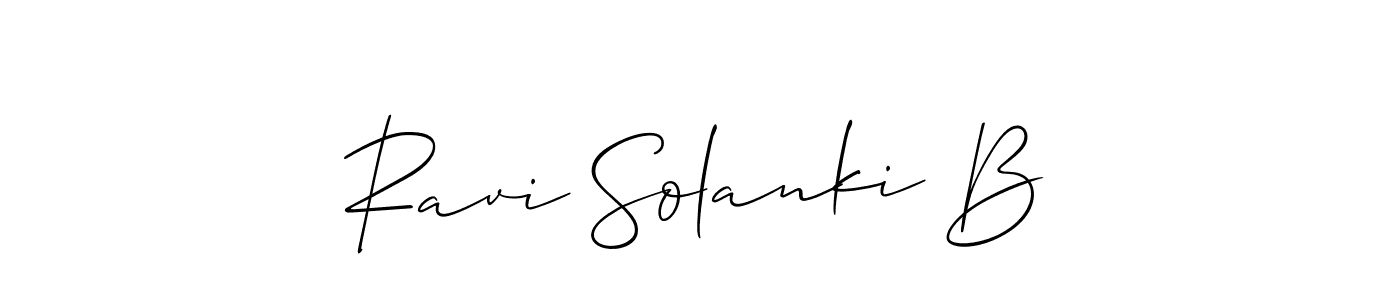 How to Draw Ravi Solanki B signature style? Allison_Script is a latest design signature styles for name Ravi Solanki B. Ravi Solanki B signature style 2 images and pictures png