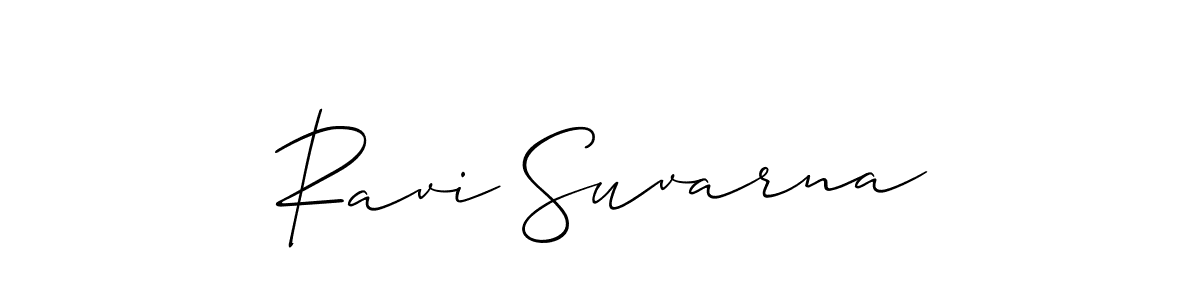 It looks lik you need a new signature style for name Ravi Suvarna. Design unique handwritten (Allison_Script) signature with our free signature maker in just a few clicks. Ravi Suvarna signature style 2 images and pictures png