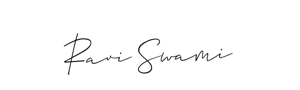 Use a signature maker to create a handwritten signature online. With this signature software, you can design (Allison_Script) your own signature for name Ravi Swami. Ravi Swami signature style 2 images and pictures png