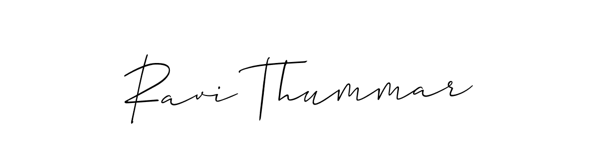 Allison_Script is a professional signature style that is perfect for those who want to add a touch of class to their signature. It is also a great choice for those who want to make their signature more unique. Get Ravi Thummar name to fancy signature for free. Ravi Thummar signature style 2 images and pictures png