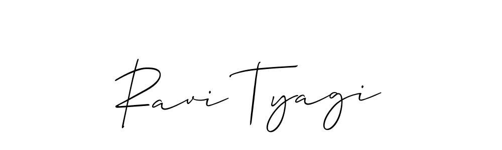 Also we have Ravi Tyagi name is the best signature style. Create professional handwritten signature collection using Allison_Script autograph style. Ravi Tyagi signature style 2 images and pictures png