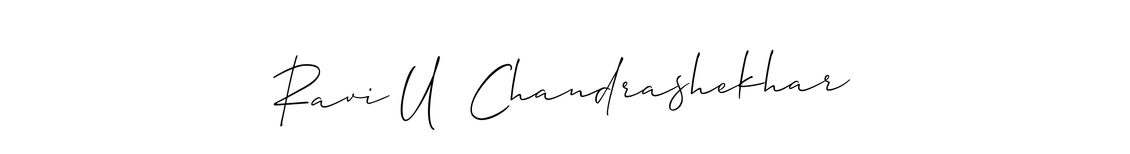 Once you've used our free online signature maker to create your best signature Allison_Script style, it's time to enjoy all of the benefits that Ravi U  Chandrashekhar name signing documents. Ravi U  Chandrashekhar signature style 2 images and pictures png