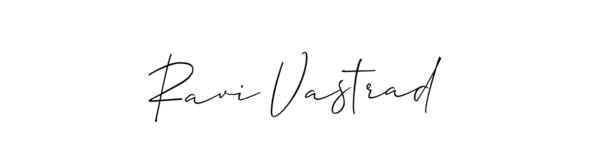 Also we have Ravi Vastrad name is the best signature style. Create professional handwritten signature collection using Allison_Script autograph style. Ravi Vastrad signature style 2 images and pictures png