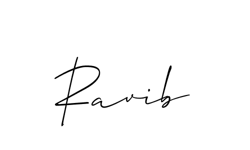 Ravib stylish signature style. Best Handwritten Sign (Allison_Script) for my name. Handwritten Signature Collection Ideas for my name Ravib. Ravib signature style 2 images and pictures png