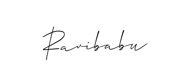 It looks lik you need a new signature style for name Ravibabu. Design unique handwritten (Allison_Script) signature with our free signature maker in just a few clicks. Ravibabu signature style 2 images and pictures png