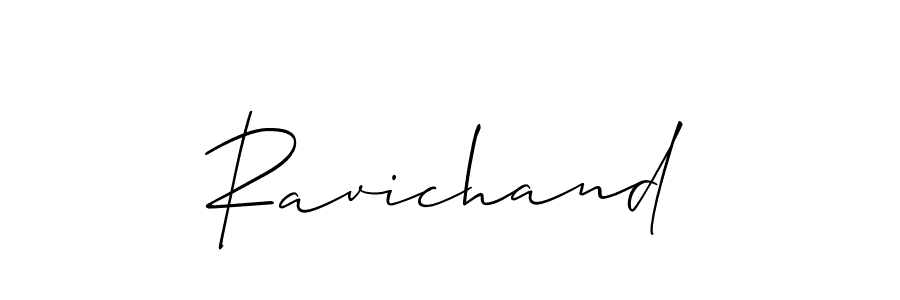 Use a signature maker to create a handwritten signature online. With this signature software, you can design (Allison_Script) your own signature for name Ravichand. Ravichand signature style 2 images and pictures png