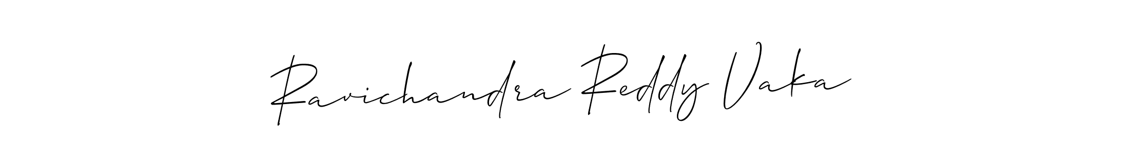 Also You can easily find your signature by using the search form. We will create Ravichandra Reddy Vaka name handwritten signature images for you free of cost using Allison_Script sign style. Ravichandra Reddy Vaka signature style 2 images and pictures png