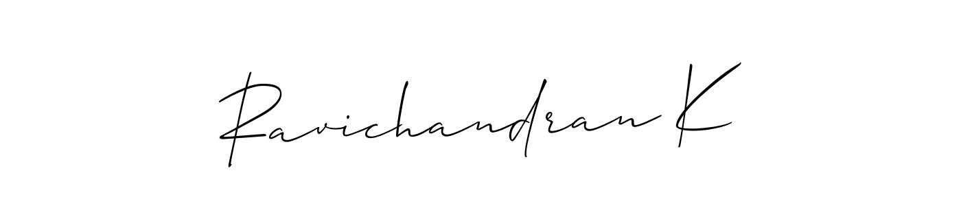 You can use this online signature creator to create a handwritten signature for the name Ravichandran K. This is the best online autograph maker. Ravichandran K signature style 2 images and pictures png