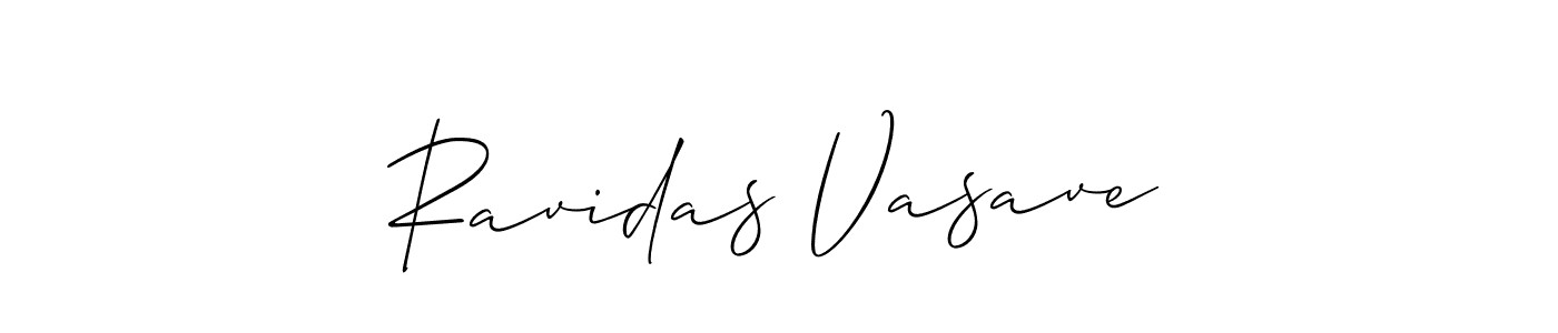 Also we have Ravidas Vasave name is the best signature style. Create professional handwritten signature collection using Allison_Script autograph style. Ravidas Vasave signature style 2 images and pictures png
