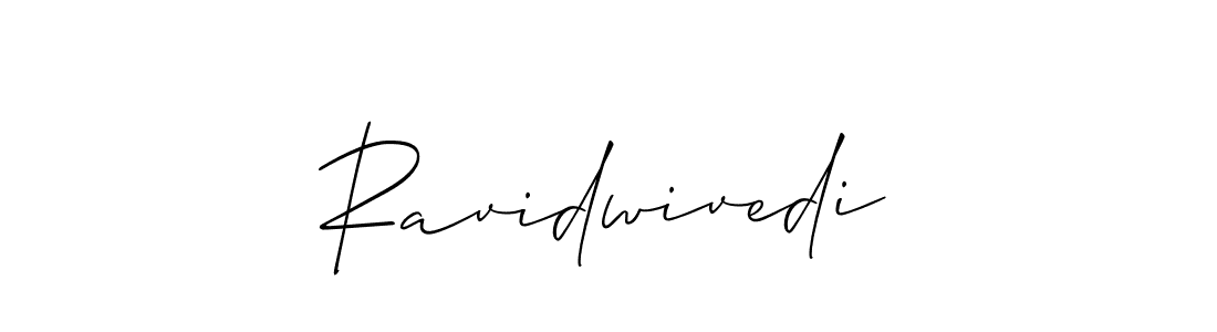 How to make Ravidwivedi name signature. Use Allison_Script style for creating short signs online. This is the latest handwritten sign. Ravidwivedi signature style 2 images and pictures png