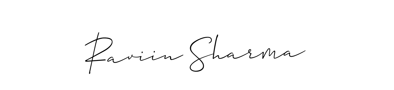 You can use this online signature creator to create a handwritten signature for the name Raviin Sharma. This is the best online autograph maker. Raviin Sharma signature style 2 images and pictures png