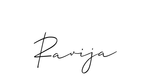 Ravija stylish signature style. Best Handwritten Sign (Allison_Script) for my name. Handwritten Signature Collection Ideas for my name Ravija. Ravija signature style 2 images and pictures png