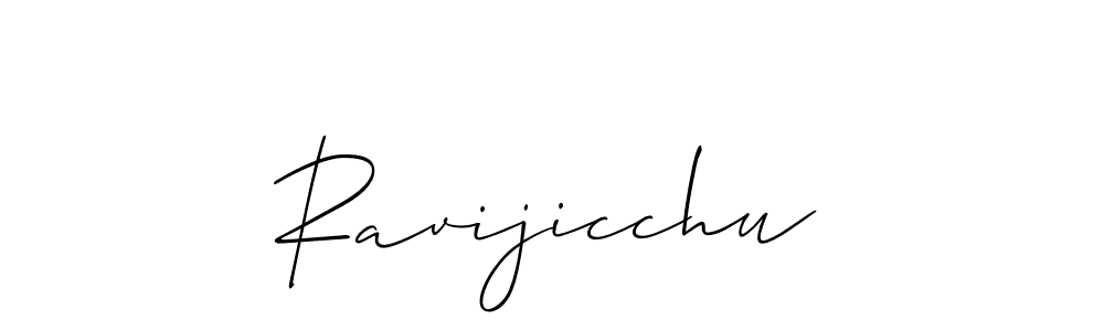 Also we have Ravijicchu name is the best signature style. Create professional handwritten signature collection using Allison_Script autograph style. Ravijicchu signature style 2 images and pictures png