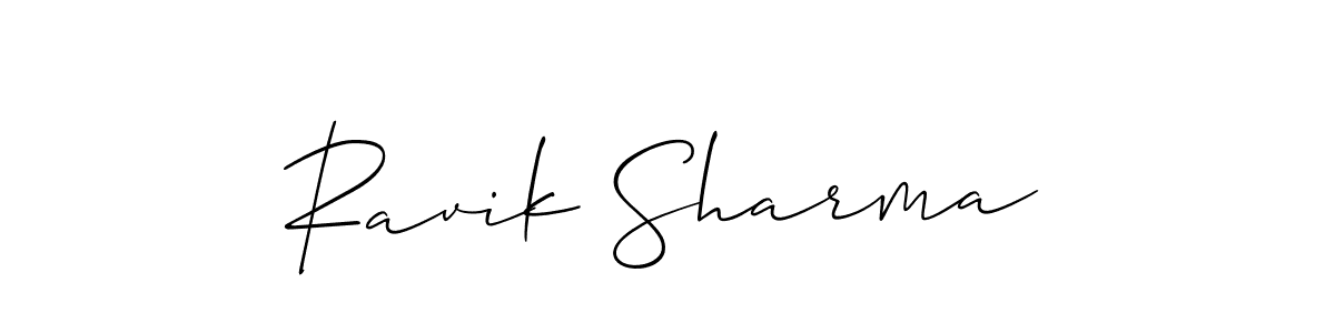 Best and Professional Signature Style for Ravik Sharma. Allison_Script Best Signature Style Collection. Ravik Sharma signature style 2 images and pictures png