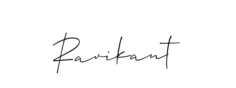 How to make Ravikant signature? Allison_Script is a professional autograph style. Create handwritten signature for Ravikant name. Ravikant signature style 2 images and pictures png