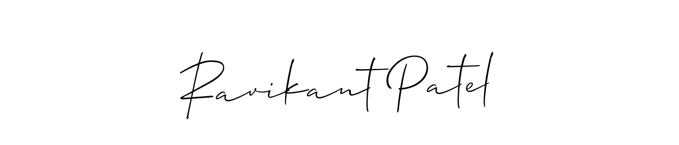 It looks lik you need a new signature style for name Ravikant Patel. Design unique handwritten (Allison_Script) signature with our free signature maker in just a few clicks. Ravikant Patel signature style 2 images and pictures png