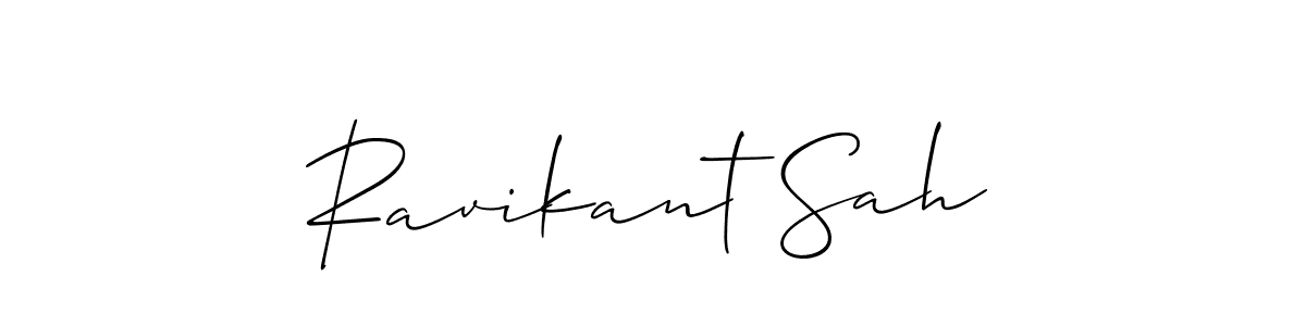 Best and Professional Signature Style for Ravikant Sah. Allison_Script Best Signature Style Collection. Ravikant Sah signature style 2 images and pictures png