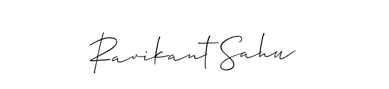 Design your own signature with our free online signature maker. With this signature software, you can create a handwritten (Allison_Script) signature for name Ravikant Sahu. Ravikant Sahu signature style 2 images and pictures png