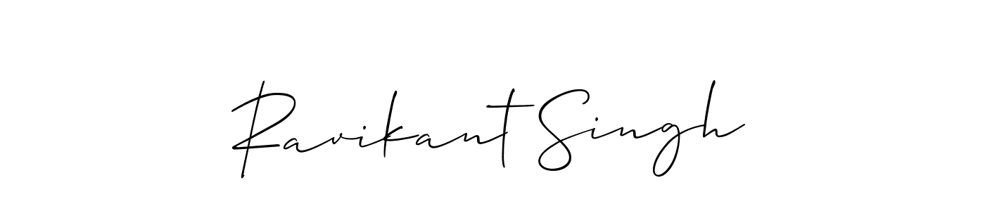 Make a beautiful signature design for name Ravikant Singh. With this signature (Allison_Script) style, you can create a handwritten signature for free. Ravikant Singh signature style 2 images and pictures png