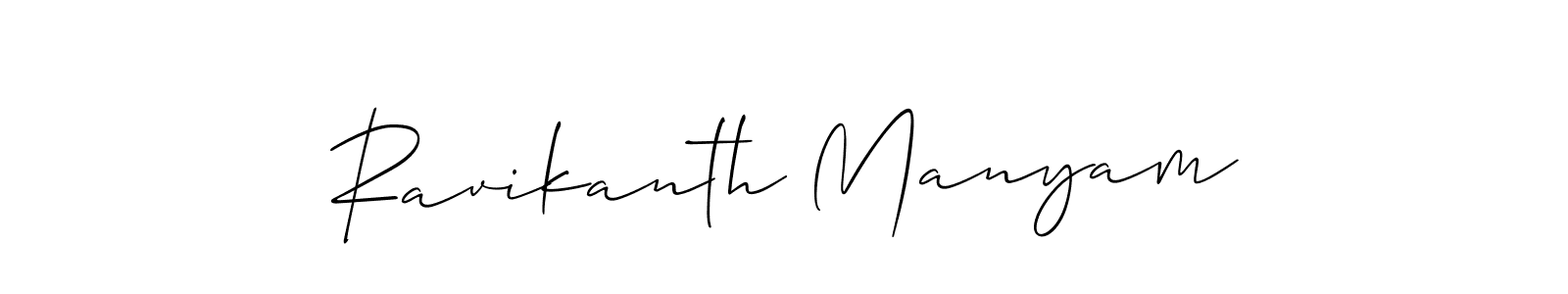 You can use this online signature creator to create a handwritten signature for the name Ravikanth Manyam. This is the best online autograph maker. Ravikanth Manyam signature style 2 images and pictures png