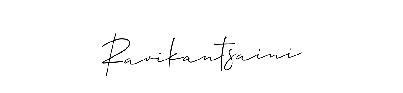 Make a beautiful signature design for name Ravikantsaini. With this signature (Allison_Script) style, you can create a handwritten signature for free. Ravikantsaini signature style 2 images and pictures png