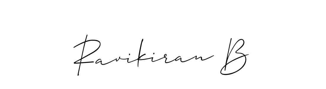 Make a beautiful signature design for name Ravikiran B. Use this online signature maker to create a handwritten signature for free. Ravikiran B signature style 2 images and pictures png