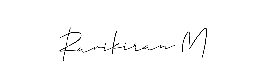 This is the best signature style for the Ravikiran M name. Also you like these signature font (Allison_Script). Mix name signature. Ravikiran M signature style 2 images and pictures png