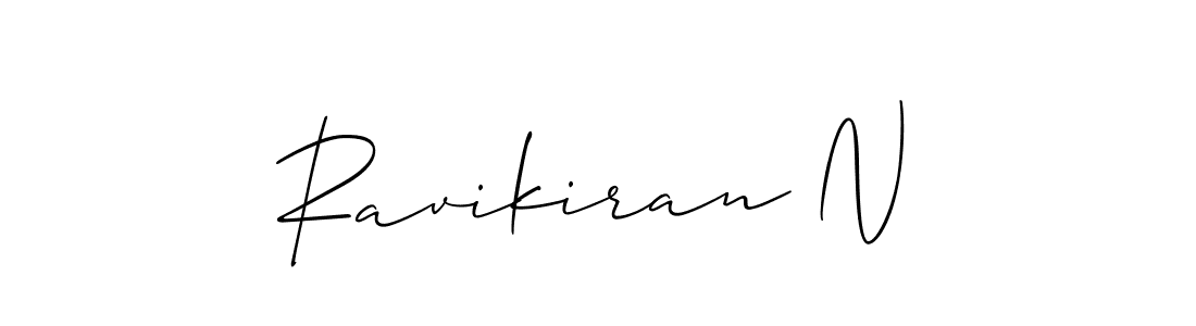 This is the best signature style for the Ravikiran N name. Also you like these signature font (Allison_Script). Mix name signature. Ravikiran N signature style 2 images and pictures png