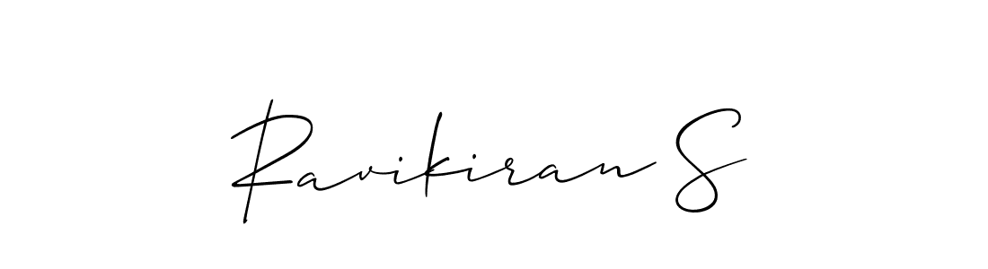 Best and Professional Signature Style for Ravikiran S. Allison_Script Best Signature Style Collection. Ravikiran S signature style 2 images and pictures png